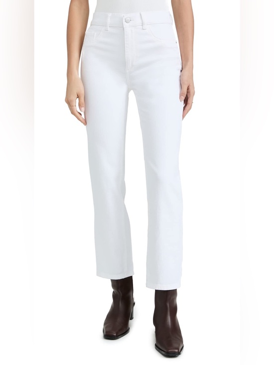 DL1961 Denim - DL1961 Patti Straight High Rise Ankle Jeans | White